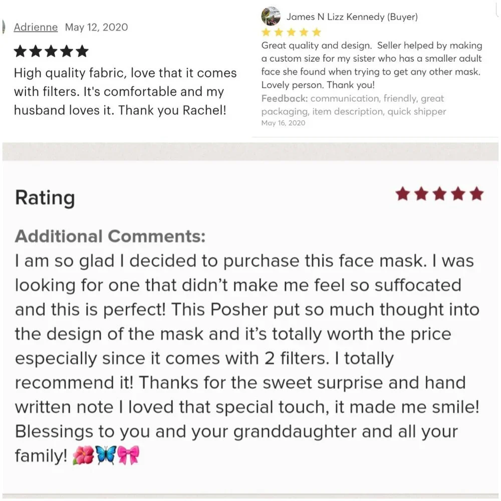 Cloth Face Mask - Silver/Copper Filters-American